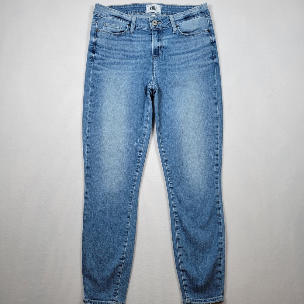 Paige Verdugo Ankle Jeans Women's Size 29‎ Blue Mid Rise Light Wash 5-Pocket